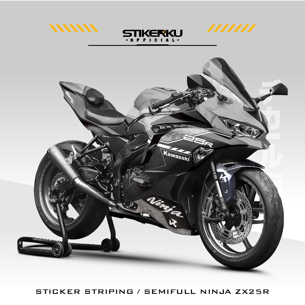 สติ๊กเกอร์ Semifull NINJA ZX25R / MOTIF 25 / KAWASAKI ZX25R/ NINJA ZX-25R STRIPPING / สติ๊กเกอร์รวม