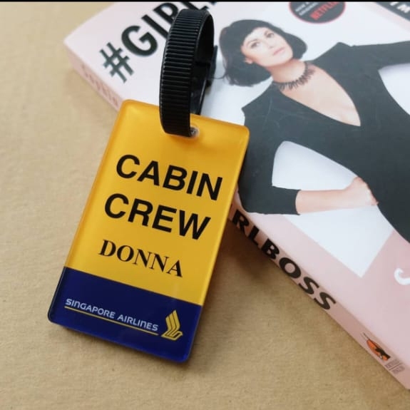 Lugagge Tag Aircrew แท็กกระเป๋าเดินทาง SA Airlines CABIN CREW unOfficial Tag กระเป๋าเดินทางแขวนชื่อท