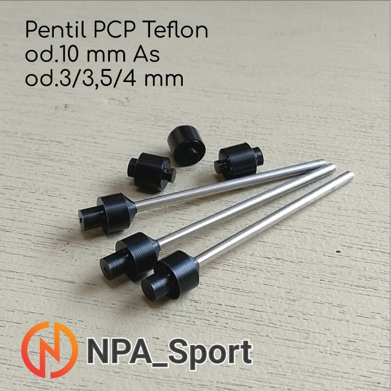 วาล์วปลายแหลมเทฟลอน od.10 mm (As.3/3.5/4 mm)