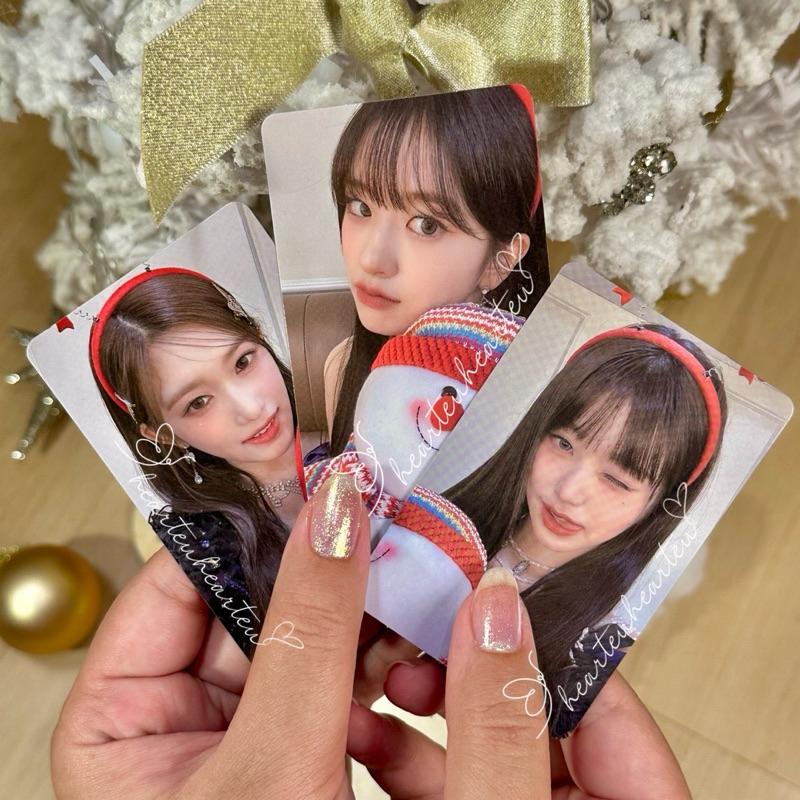 Hearteuhearteu [READY STOCK INA] [OFFICIAL] IVE Jang Wonyoung, Ahn Yujin, Leeseo Photocard Xmas จาก 
