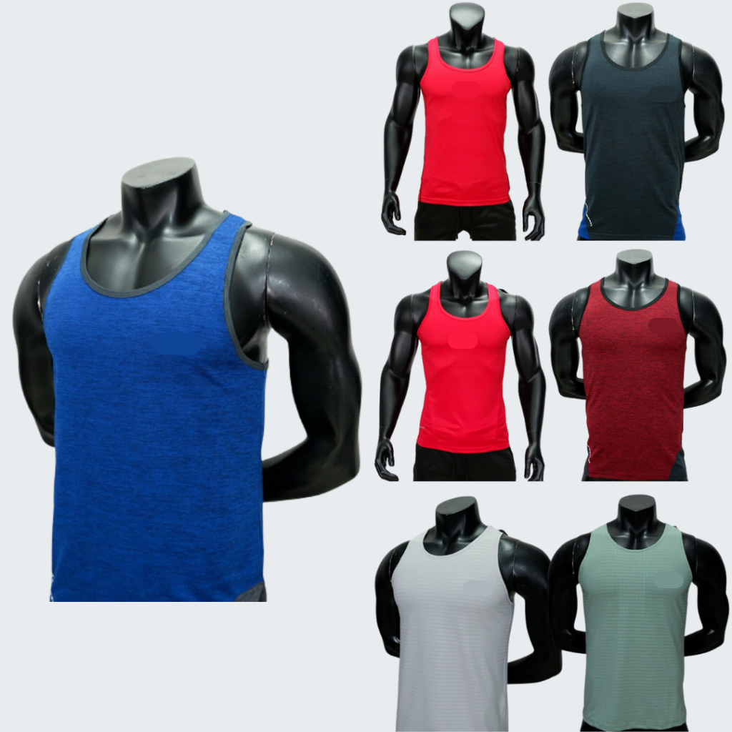 Oppa Style Shop RUNNING TANKTOP RUNNING SPORT MEN FITNESS GYM DRI FIT