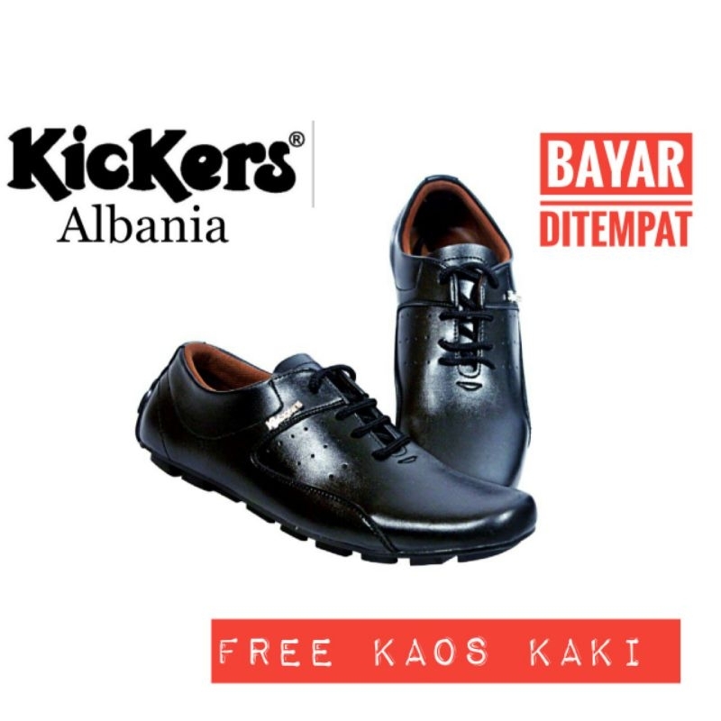 Kickers Albania รองเท้าทํางานผู้ชายแบบผูกเชือกอย่างเป็นทางการ