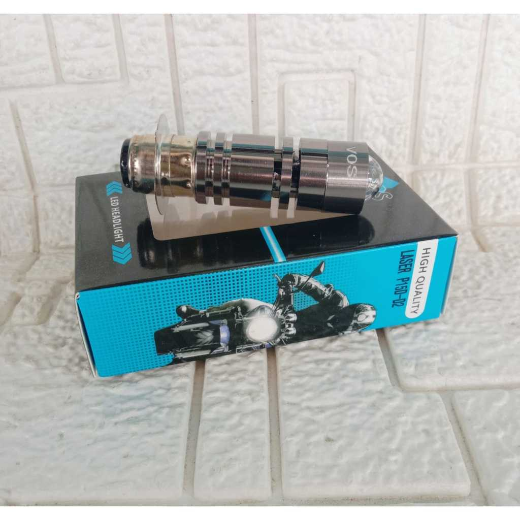 LED LASER ไฟหน้ารถจักรยานยนต์ AC DC Hi Lo 2 สี H6 D2 D2A สกู๊ตเตอร์อัตโนมัติ