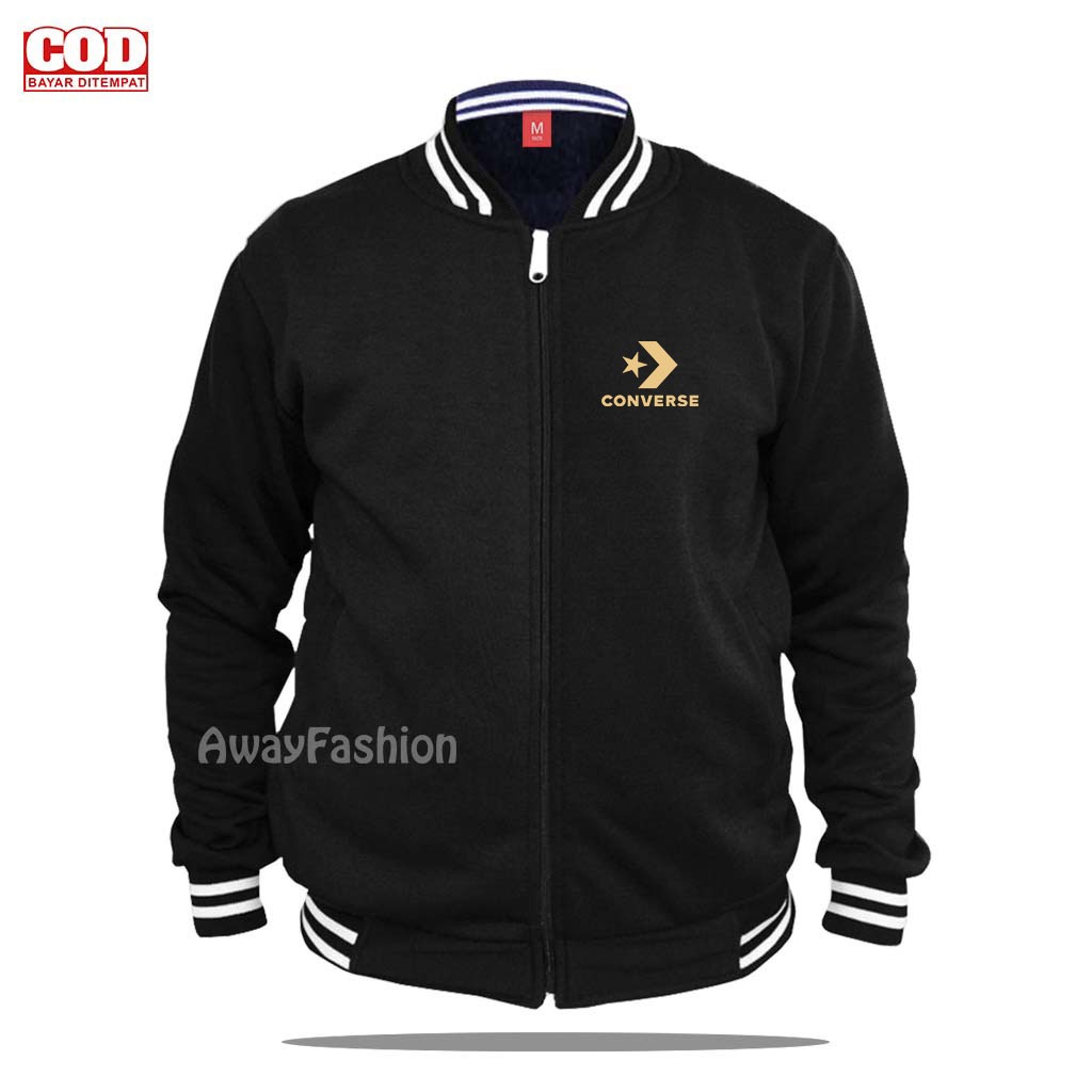 เสื้อแจ็คเก็ตบอมเบอร์เบสบอล Conver Zipper Varsity | ซีคูล | Text Silver Men& 39;s Varsity Jacket | Men & 39;s Baseball Distro/ เสื้อกันหนาวคุณภาพพรีเมี่ยม/ Men & 39;s Women & 39;s Distro แจ็คเก็ตเบสบอลเสื้อกันหนาว