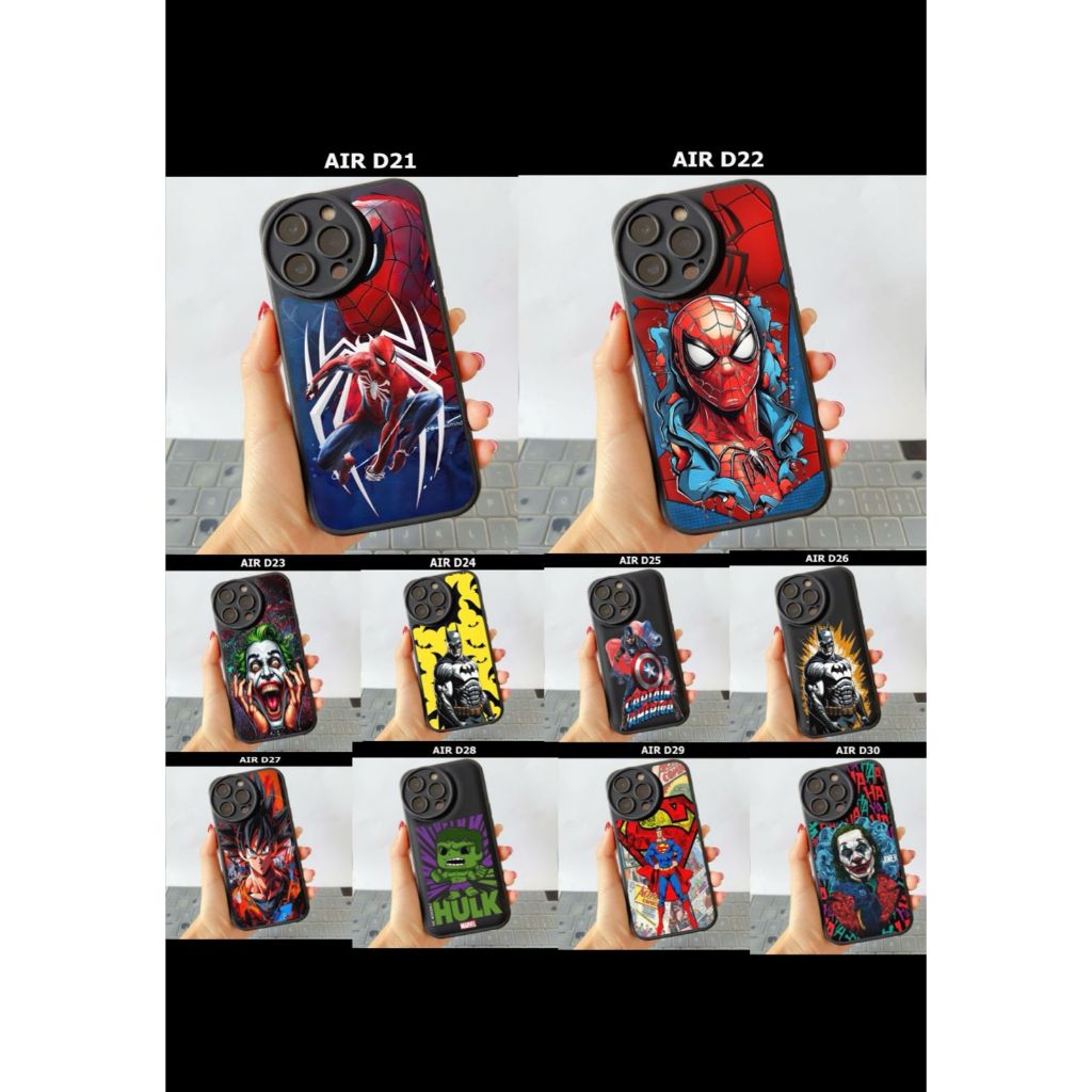 OPPO A17/A17K/A16/A16E/A16K/A15/A12/A7/A5/A9/A3S/A5S CASE AIRBAG VENUS MACAROON BLACK MOTIF CODE D21