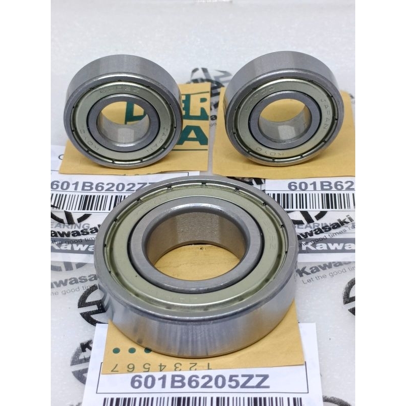 ล้อหลัง Bearing set+Bearing nap gear 6202ZZ+6202ZZ+6205ZZ ของแท้จากญี่ปุ่น koyo Kawasaki KLX 150 D-T