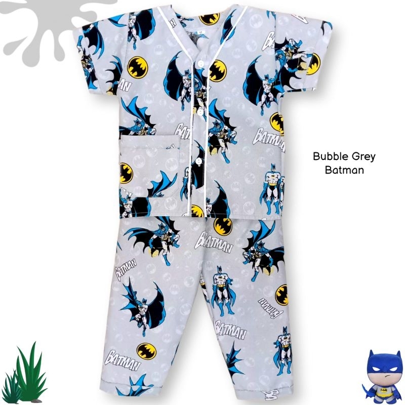 Mda Pyjamas Boys Age 1-12 Years Collarless batman motif