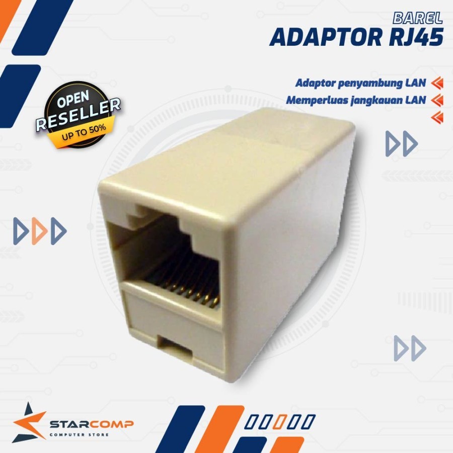 อะแดปเตอร์ตัวเมียถึงตัวเมีย Barrel RJ45 RJ45