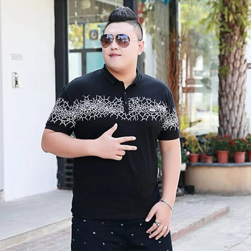 เสื้อโปโล JUMBO FASHION สําหรับผู้ชาย DEXTER WANGKY COLLAR TOP สําหรับผู้ชายแขนสั้น