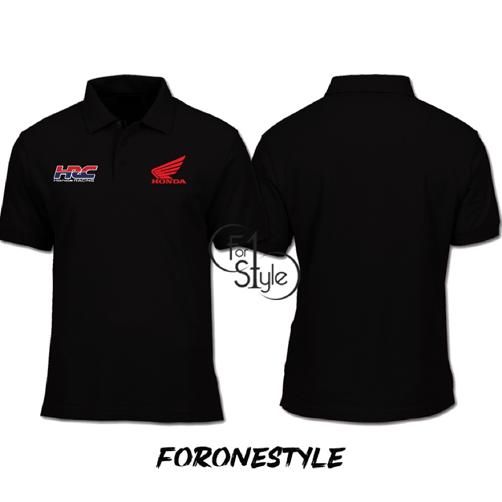 HONDA HRC POLOSHIRT - HONDA HRC POLO - เสื้อยืด HONDA HRC COLLAR