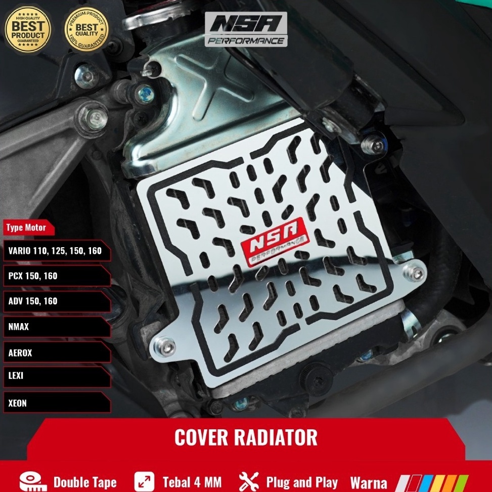 Nsa ฝาครอบหม้อน้ํา TWO TONE VARIO PCX NMAX AEROX ADV LEXI STYLO Yamaha Honda ฝาครอบหม้อน้ํา 1251516 