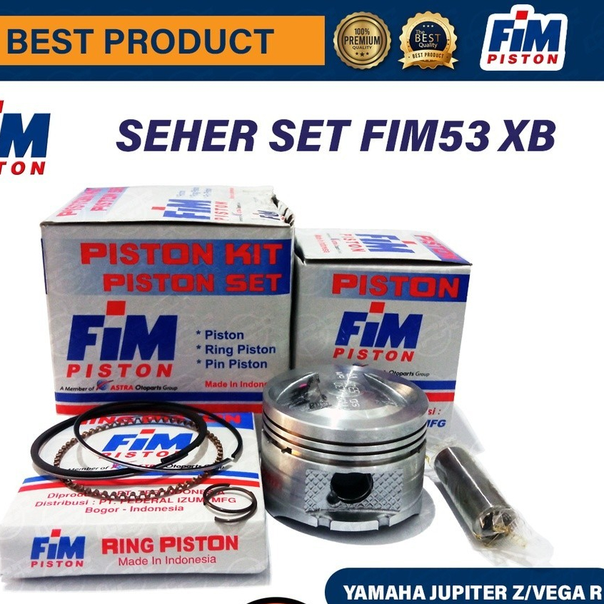 Seher Kit ลูกสูบชุด Jupiter Z Vega R Bore Up XB FIM53 XB Overss STD 50 100 150 175 เส้นผ่านศูนย์กลาง