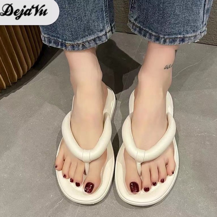 CODE J87B Dejavu รองเท้าแตะผู้หญิง รองเท้าแตะผู้หญิง รองเท้าแตะยางผู้หญิง รองเท้าแตะ HSN145