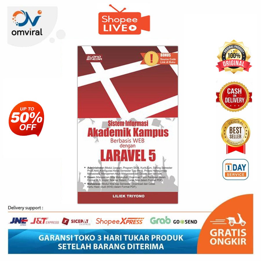 Laravel 5 Book - ระบบข้อมูลวิชาการพร้อม laravel 5 Liliek Triyono Lokomedia