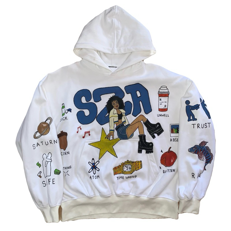 เสื้อฮู้ด Sza saturn 1/1 ทรงกล่อง