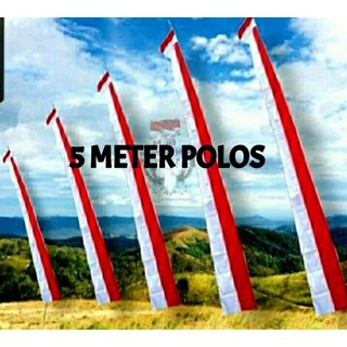 umbul umbul POLOS 5 METER / Layur polos /bendera