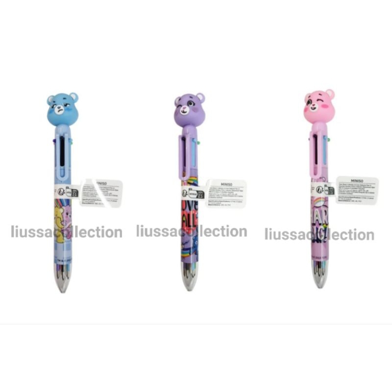 Miniso Pen - ปากกาลูกลื่น Care Bears Collection 6 สี