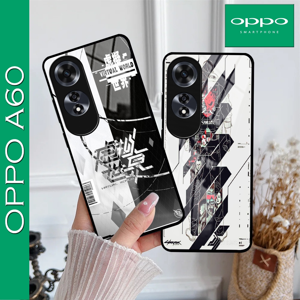 Softcase Glass [43] Abstract Oppo A60 - เคสกระจก Oppo A60 - เคสกันกระแทก Oppo A60