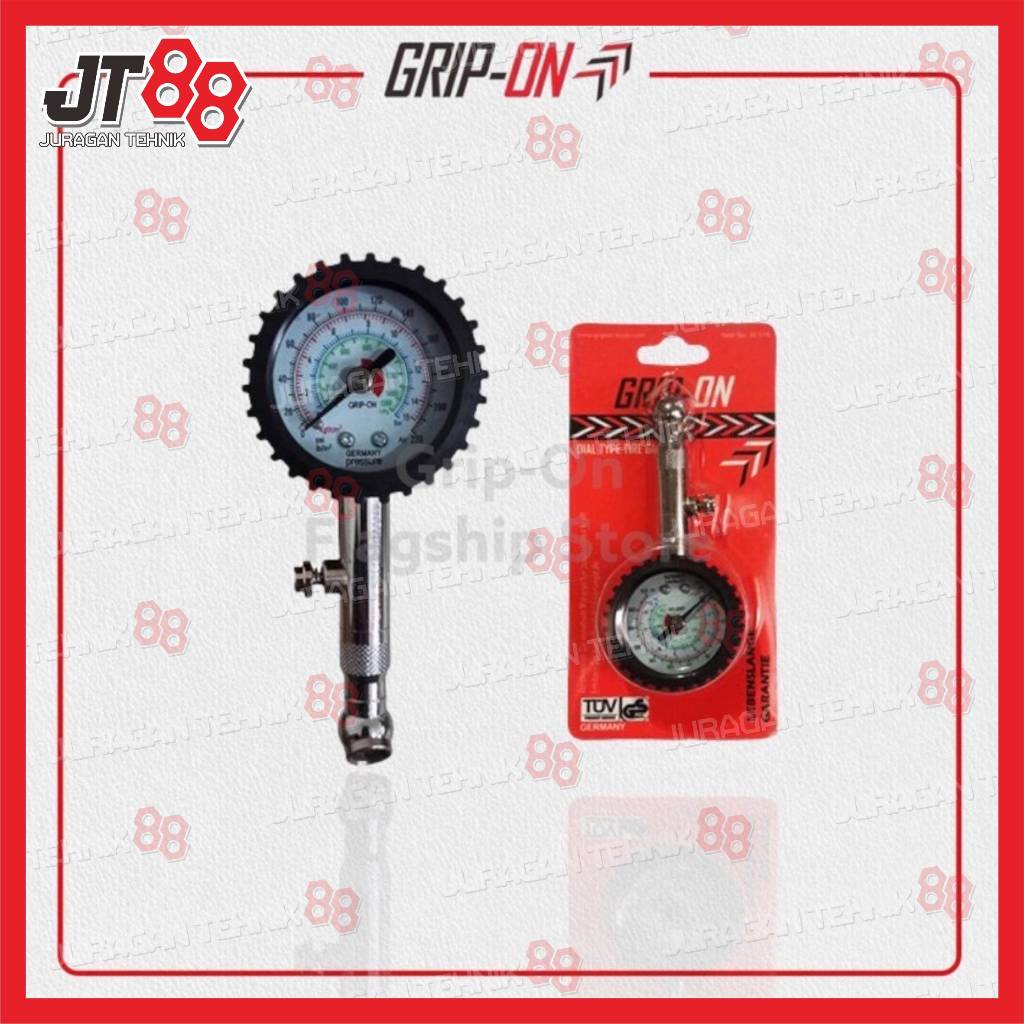Grip-On DIAL TIRE GAUGE Grip On TIRE Pressure GAUGE
