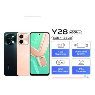 Vivo y28 6/128 nfc garansi resmi