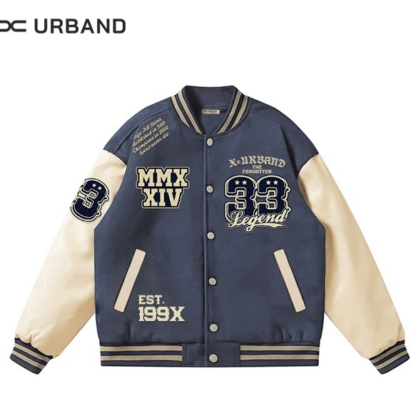 X Urband Absolute Unisex Daily Varsity Baseball Jacket A503