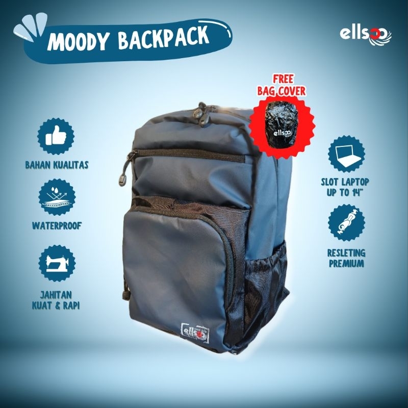 เอลสโก้ | Moodie Backpack กระเป๋าเป้แล็ปท็อปกันน้ํา