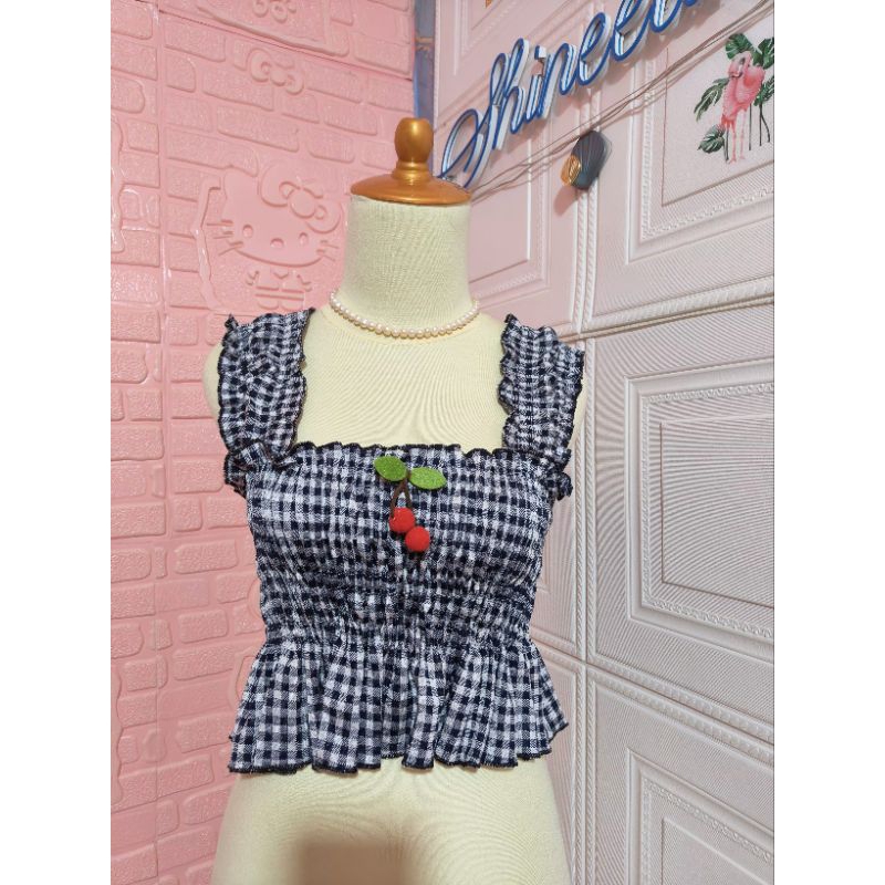 เสื้อครอป G ROSE****