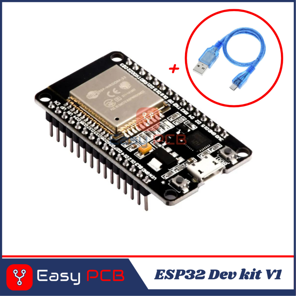 ESP32 ESP-32 DOIT WIFI BLUETOOTH IOT ESP-32S DEVELOPMENT BOARD PLUS สาย MICRO USB