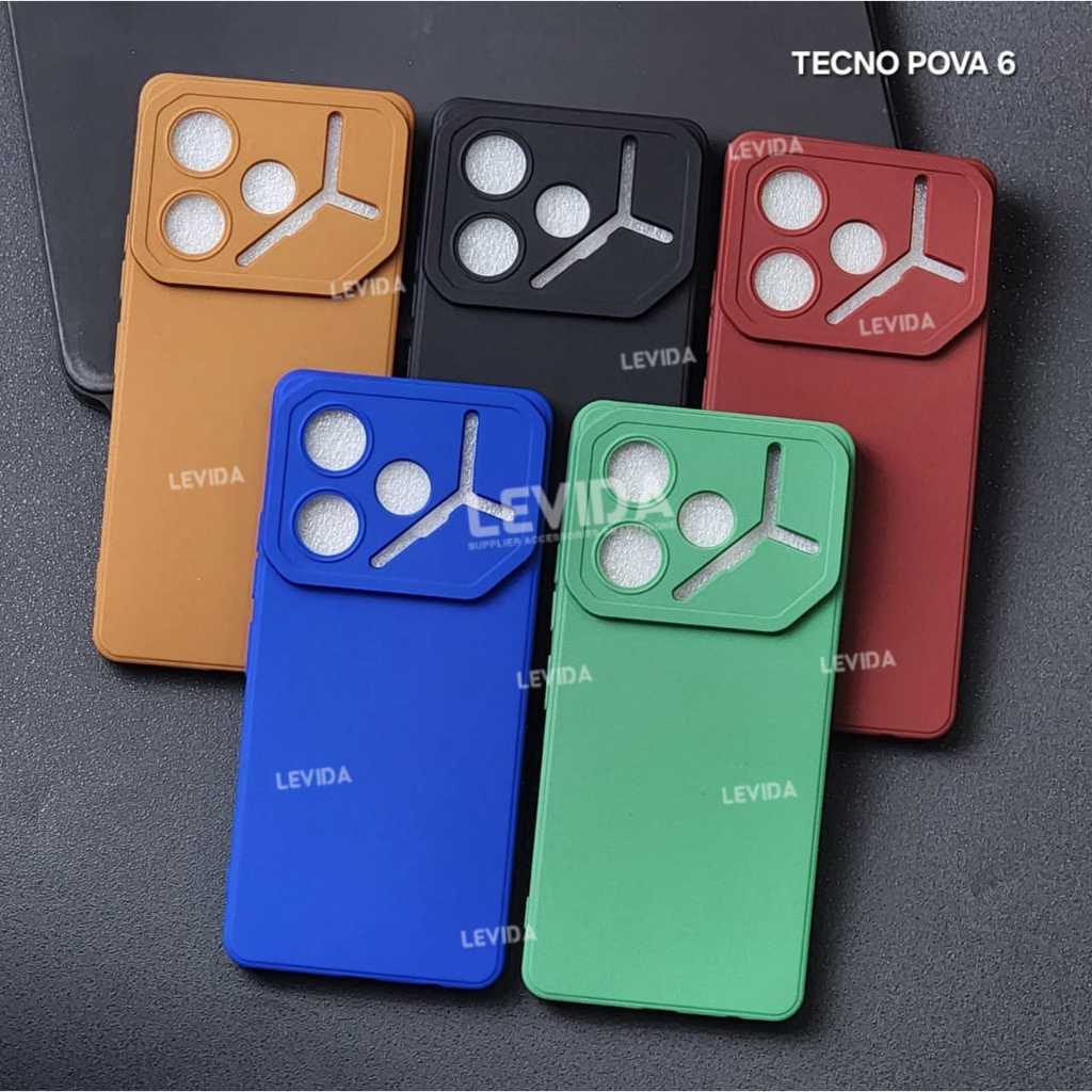 Tecno Pova 6 5g Tecno Pova 6 Pro Softcase Proกล้องซิลิคอนMatte Caseคลุมทั้งหมดTecno Pova 6 5G Tecno 