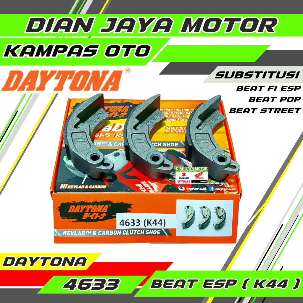 (DAYTONA) ซับคลัตช์อัตโนมัติ K44 Honda Beat fi esp Scoopy pop setreet 4633 22535-K44-V00 คลัตช์อัตโน