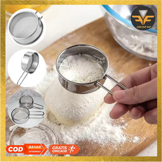 Ayakan Mini Stainless Steel / Saringan Ayakan Tepung Minyak Susu Kopi Gula / SARINGAN BUBUK COKLAT