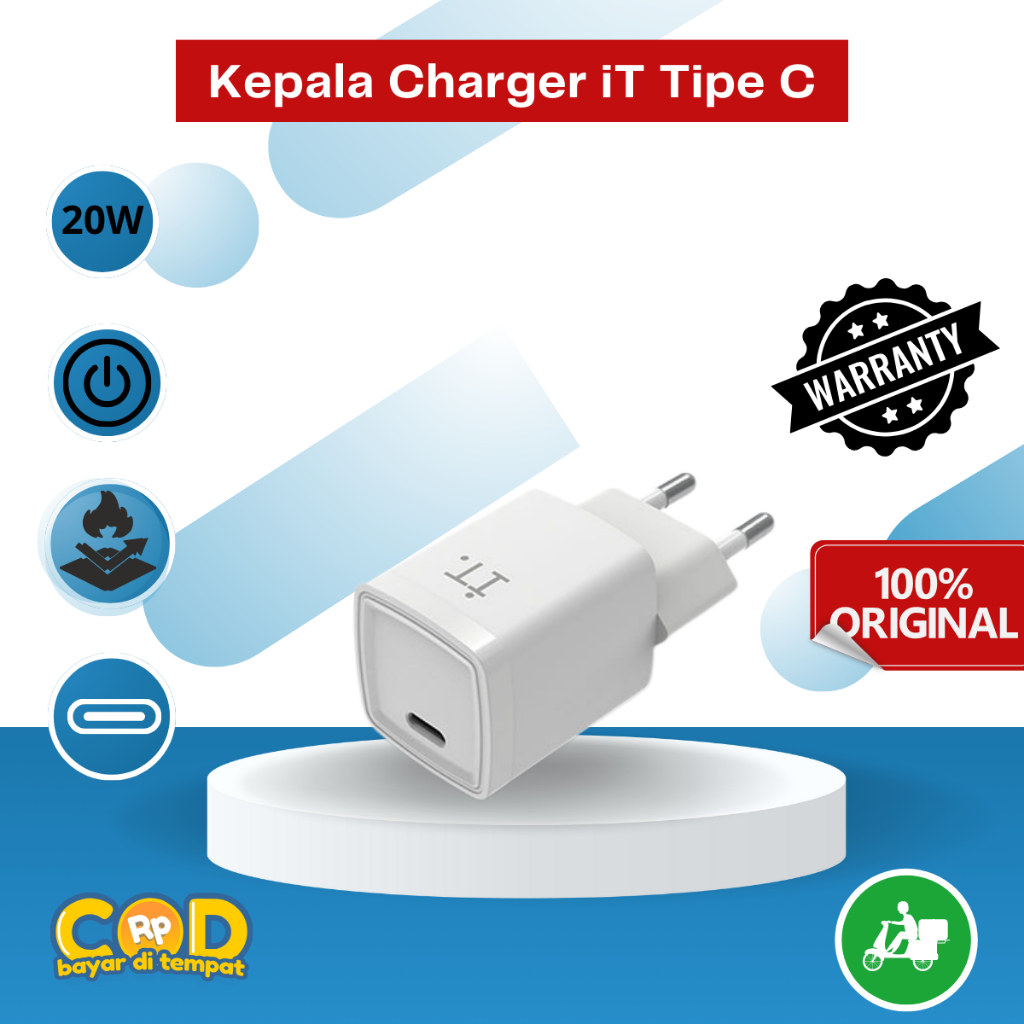 IT Plug 20W Charger - สีขาว / IT Plug 20W Charger Wall / IT 20W Charger Head / IT Plug 20W Charger /