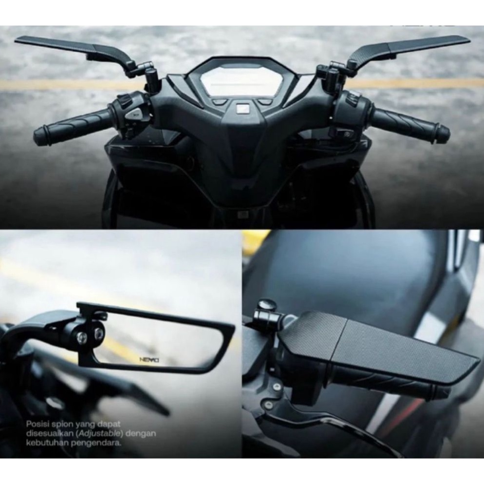 คอลเลกชันล่าสุดของ Winglet Mirrors รุ่น Rizoma Vario Pcx Beat Nmax Mio Universal Viral Winglet CBH M