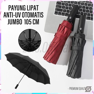 [zolo] Payung Lipat Jumbo Otomatis Anti UV / Payung Golf Lipat 105 CM