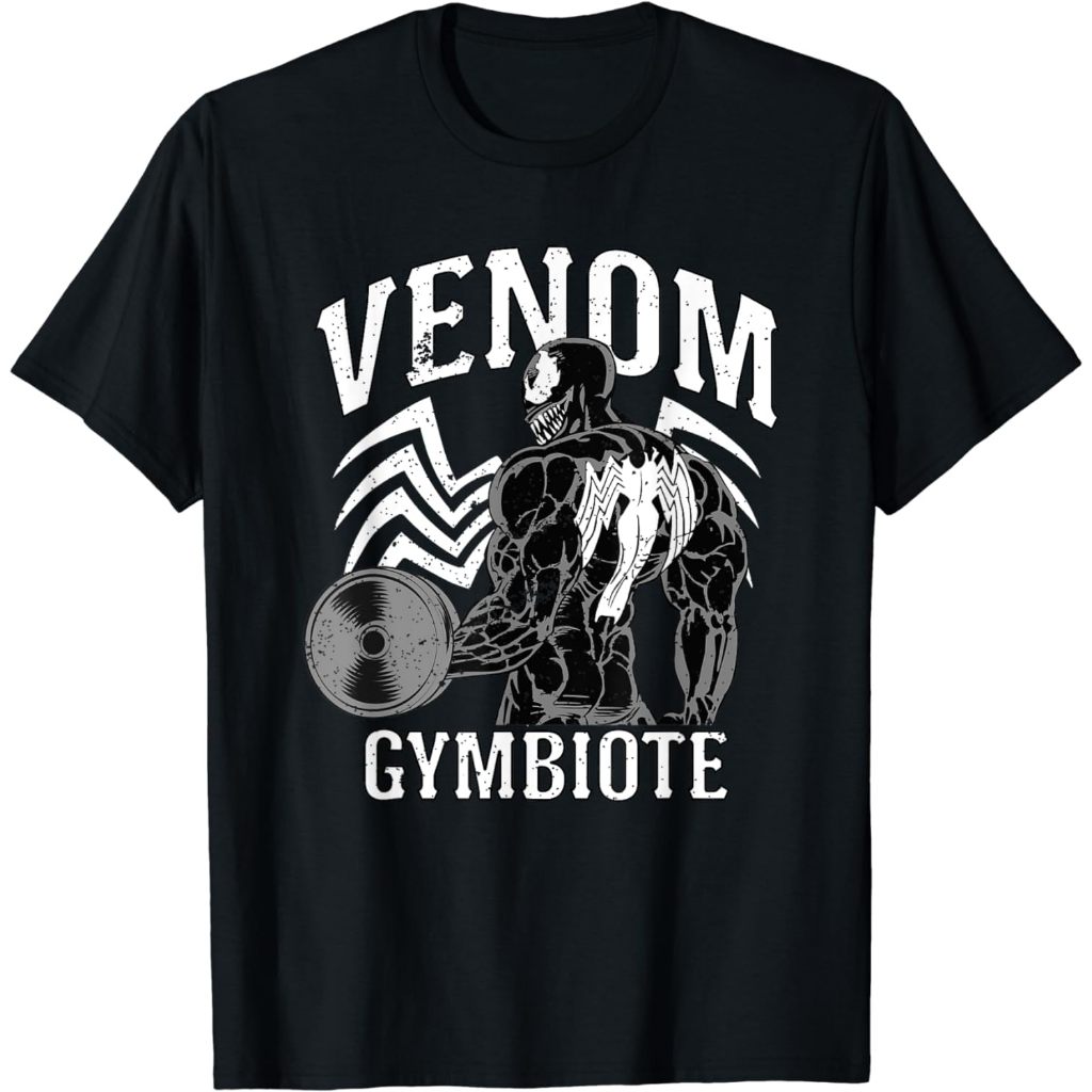 เสื้อยืดออกกําลังกาย Marvel Venom Gymbiote เสื้อยืดสําหรับผู้ใหญ่