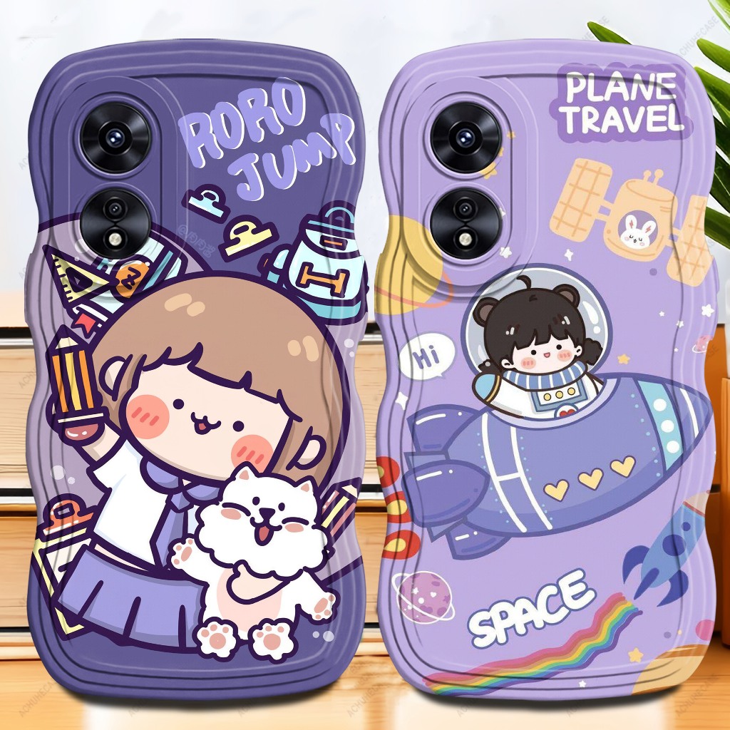 OPPO A60 2024 HP CASE LATEST WAVY WAVE SOFTCASE HP CASE สําหรับ OPPO A60 2024 PROCAMERA 2024 TYPE BS