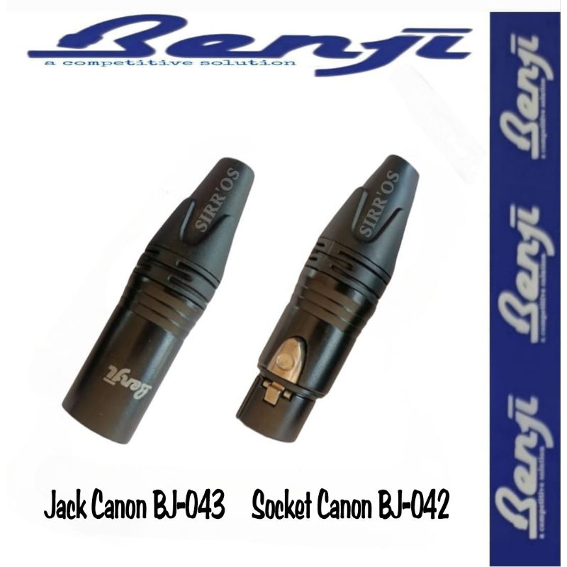 BENJI - Canon Jack Full Black Iron & Canon Socket Full Black Iron Benji