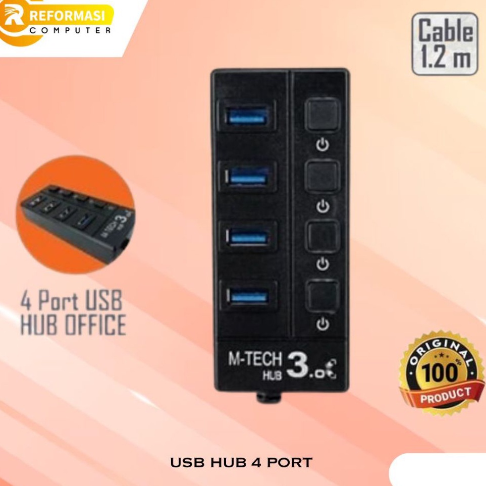 CODE W74W USB HUB 4 PORT MTECH SWITCH 3