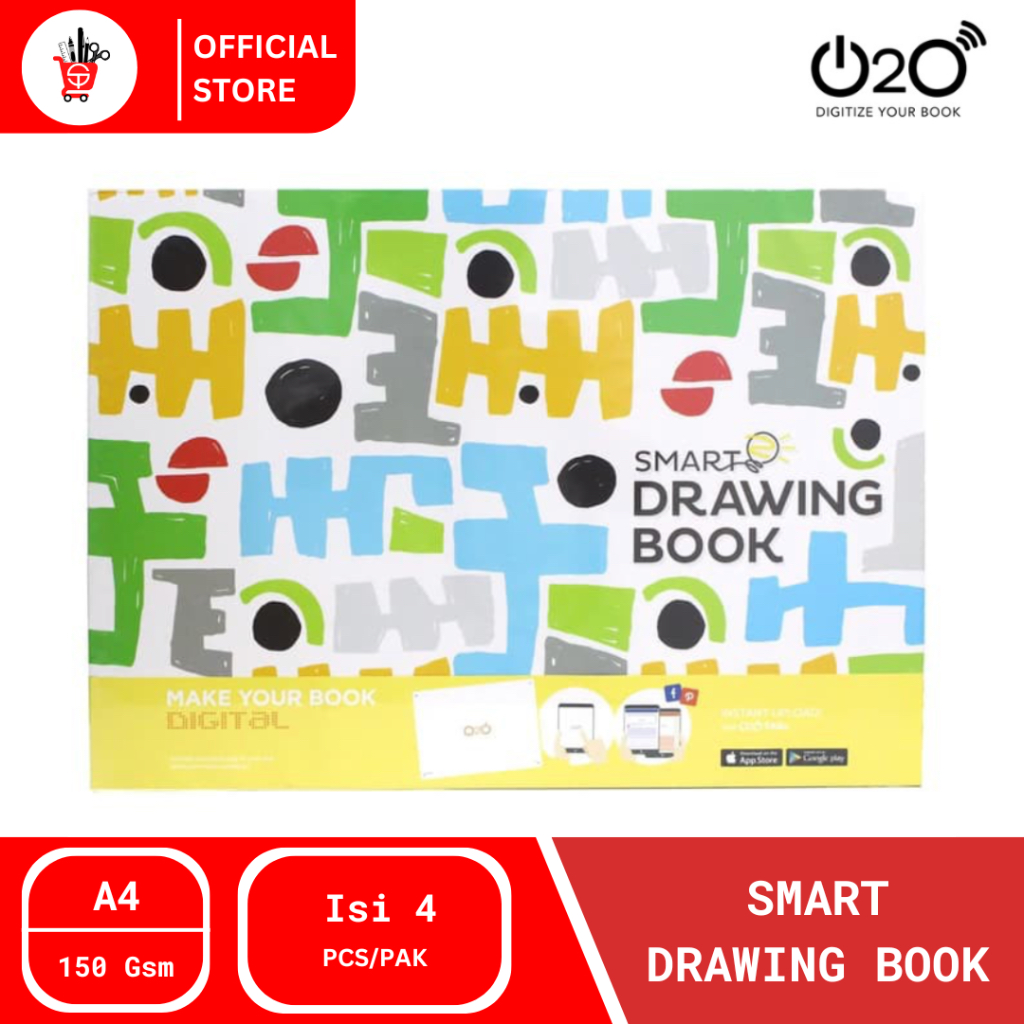 แผ่นสเก็ตช์ภาพ | หนังสือภาพ | สมุดวาดภาพ O2O A4 (1 แพ็ค)