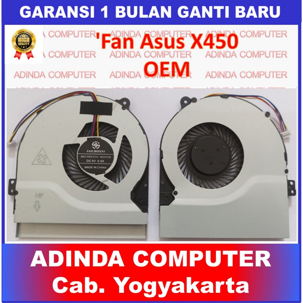 พัดลม Asus X450 X452 X452E X452EA X452C X452CP Zs01 OEM