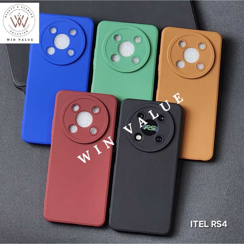 Itel RS4 Case Pro Camera Softcase Black Matte Case Itel RS4