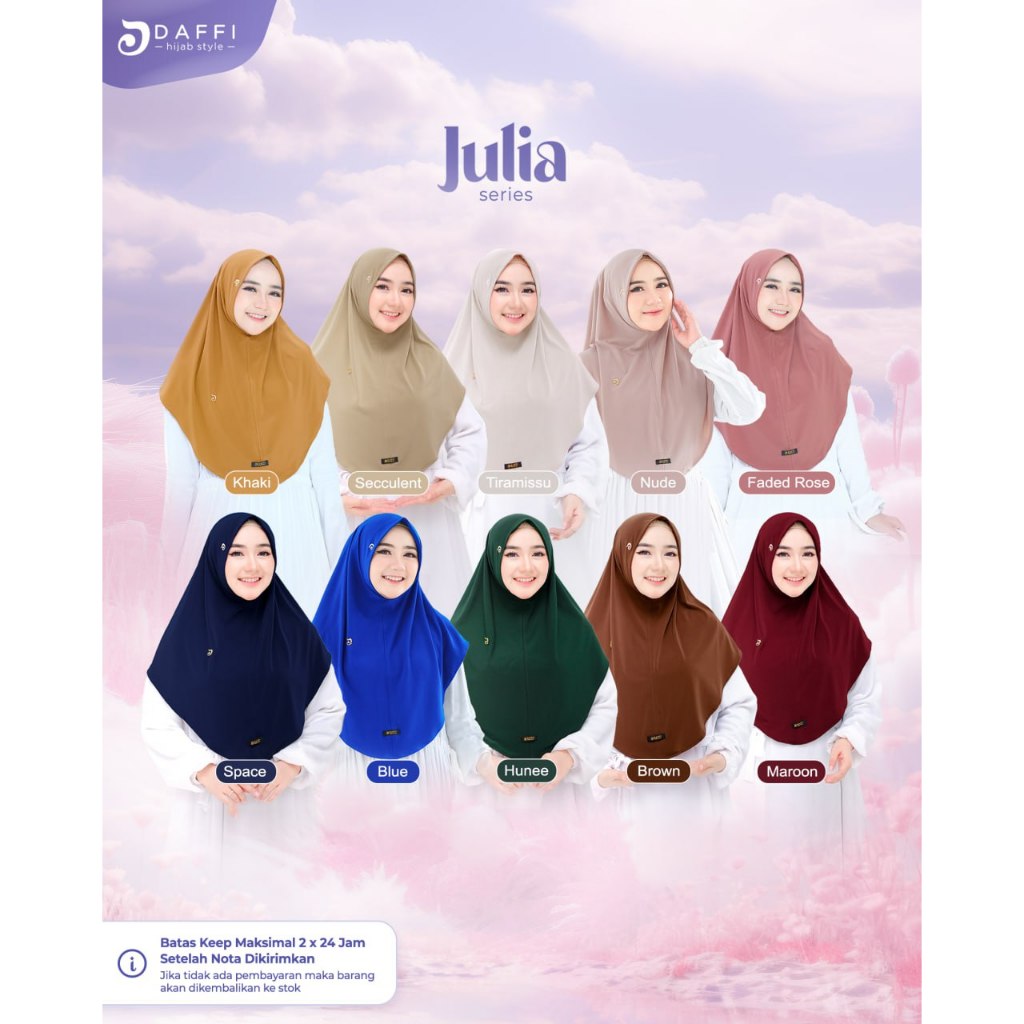 Daffi JULIA / INSTANT HIJAB / JULIA / HIJAB DAILY / JULIA BY DAFFI / HIJAB DAFFI