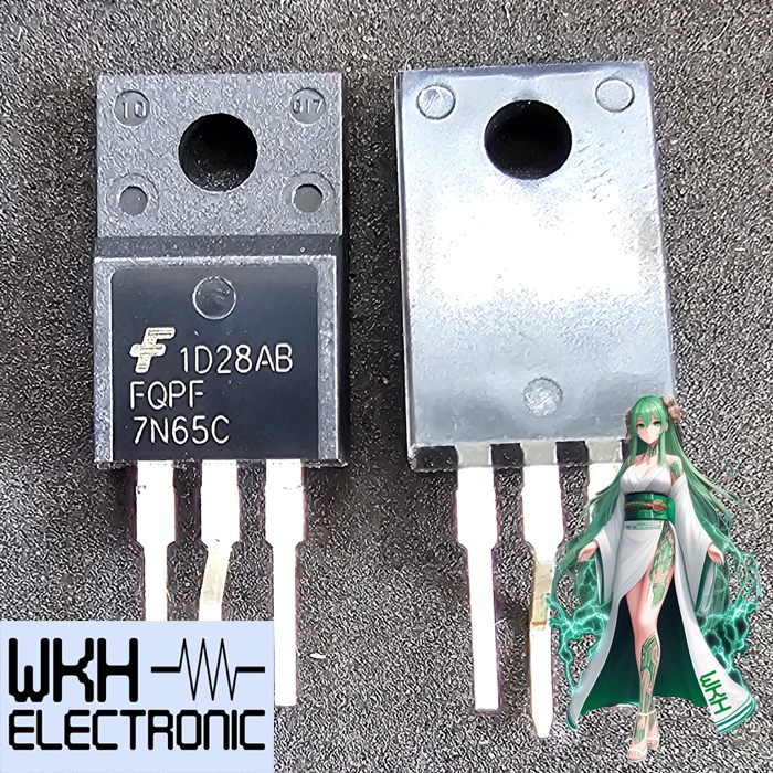 ต้นฉบับ FQPF7N65C 7N65C 7N65 TO-220F N-Channel QFET 650V 7A BC33