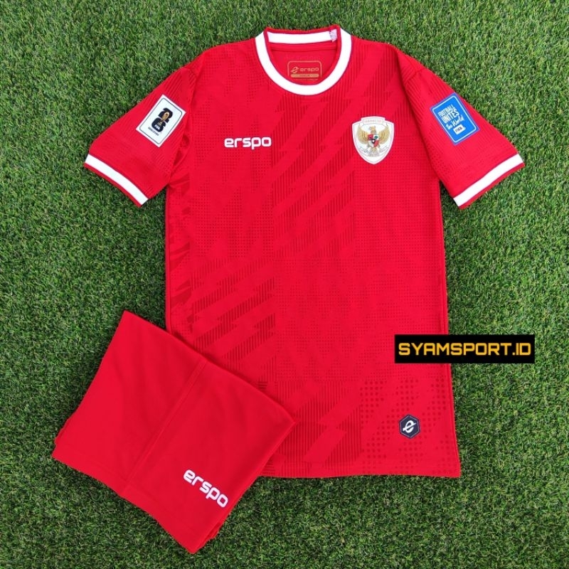 ทีมชาติอินโดนีเซียเหย้าย์ 2024 ผู้สนับสนุน รุ่น ฟรี แพทช์ / เสื้อแข่งทีมชาติอินโดนีเซียล่าสุด / เสื้อฟุตบอลอินโด