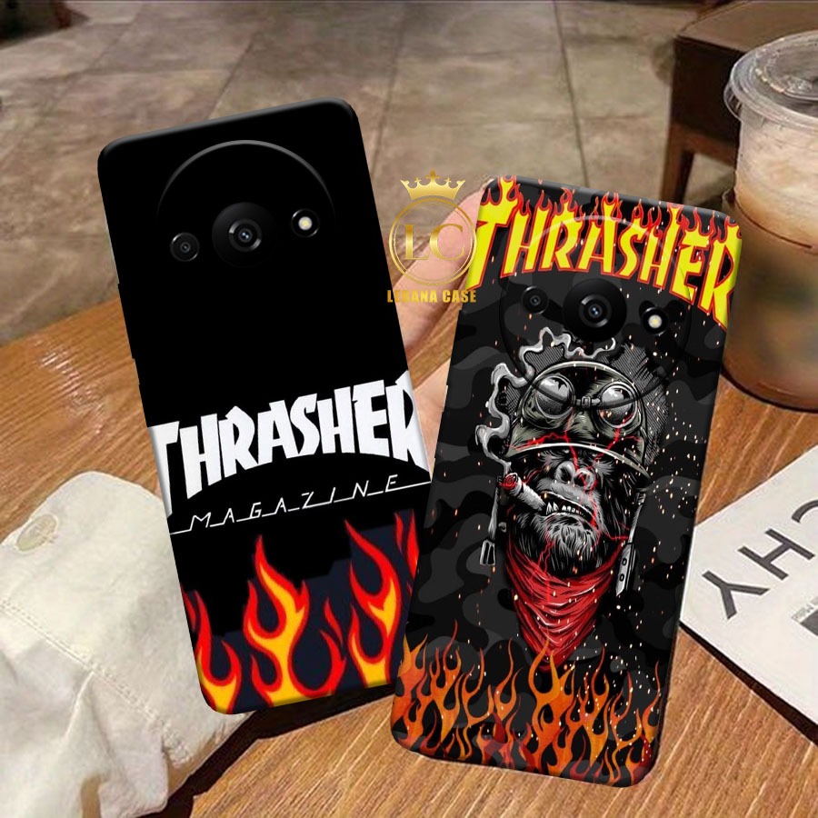 Softcase Redmi A3 2024 Fire Wallpaper Motif - Cool Case - Mens Case - Silicone Case - เคสใหม่ล่าสุด 