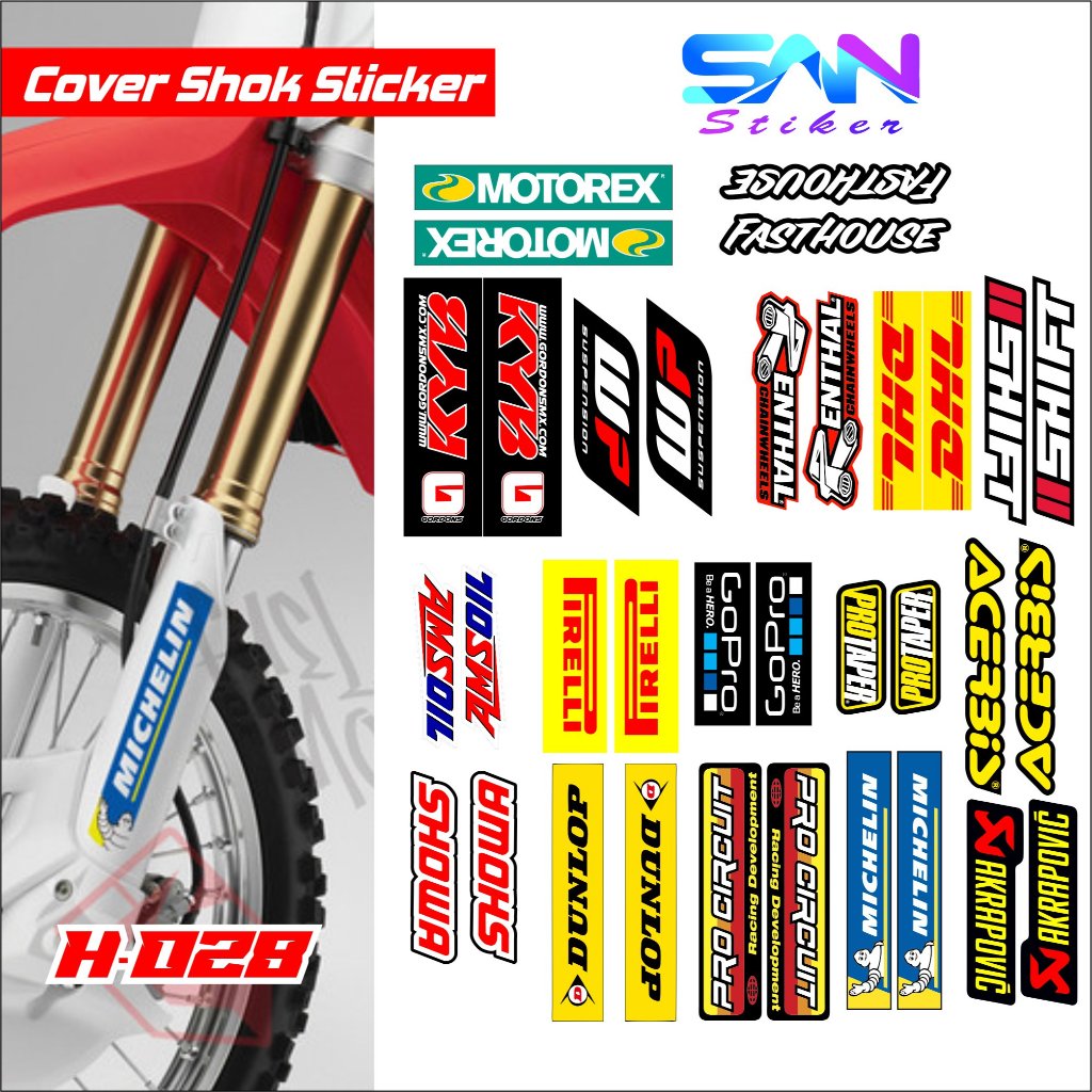 Crf, KLX, Dtracker, KX, Gordon, YZ, YZ, WR Trail สติ๊กเกอร์ฝาครอบโช๊คมอเตอร์ไซค์ขวาซ้ายหนึ่งคู่สติกเกอร์คุณภาพ