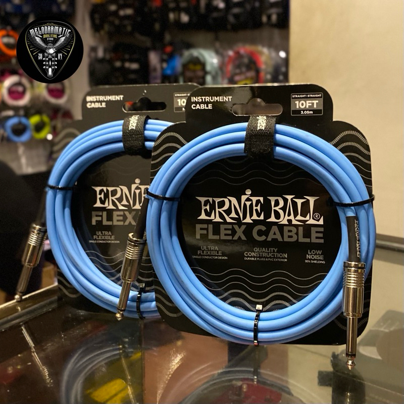 ERNIE BALL 10FT FLEX STRAIGHT JACK CABLE