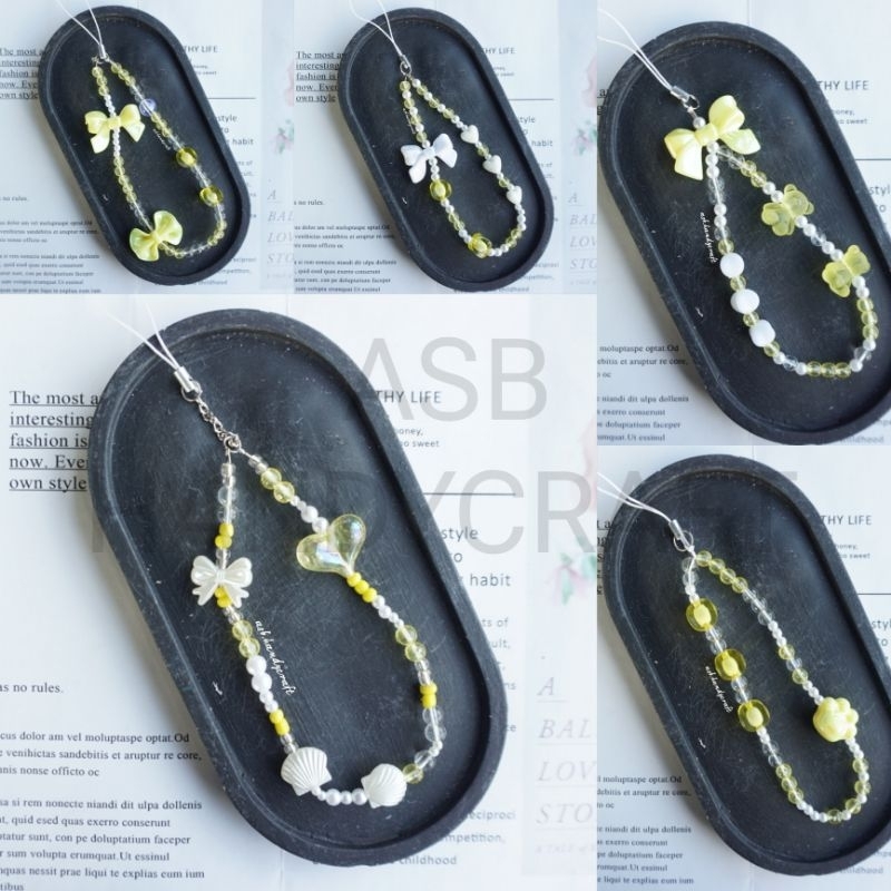 STRAP PHONE (J) YELLOW 9 Item - เกรดพรีเมี่ยม A