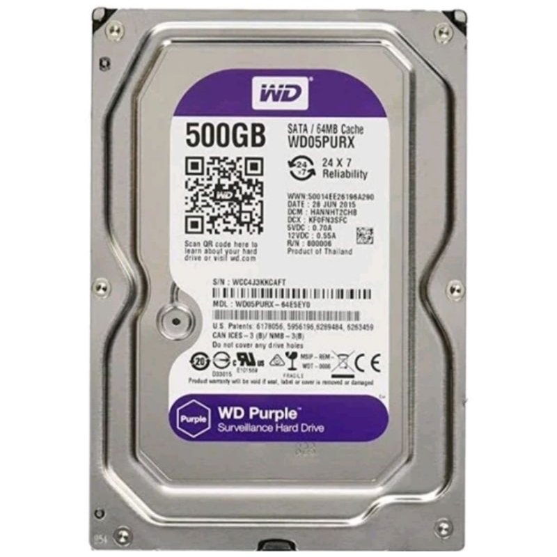 500gb Sata HDD สําหรับพีซี / คอมพิวเตอร์เกมเมอร์ / กล้องวงจรปิด