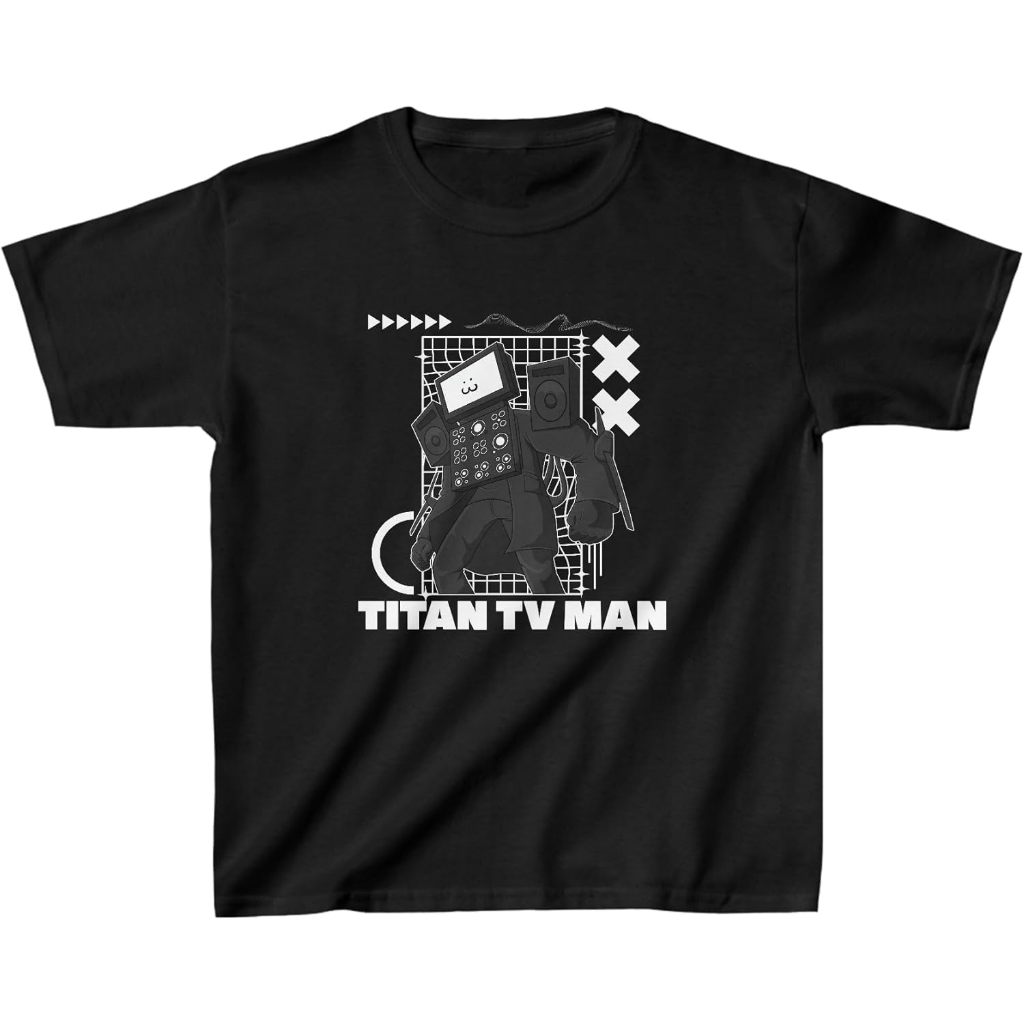 Skibidi TOILETTM Powerhouse Tee Youth Kids& 39;s เสื้อยืด - Titan TV Man, DaFuqBoom Official Merch, 